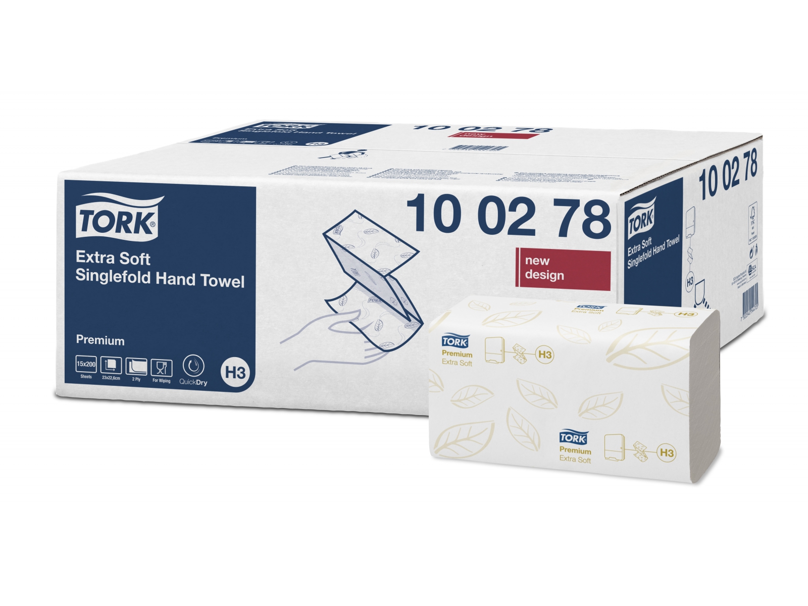 Ręcznik ZZ TORK 100278 Extra Premium Luksusowy Duży 3000 Listków w kartonie